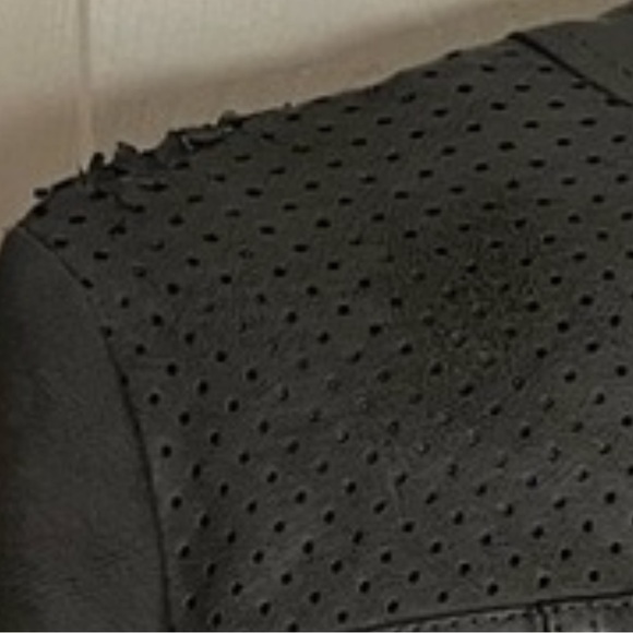 Alfani Vegan Leather Jacket - Charcoal Gray (Petite L) - Picture 4 of 4